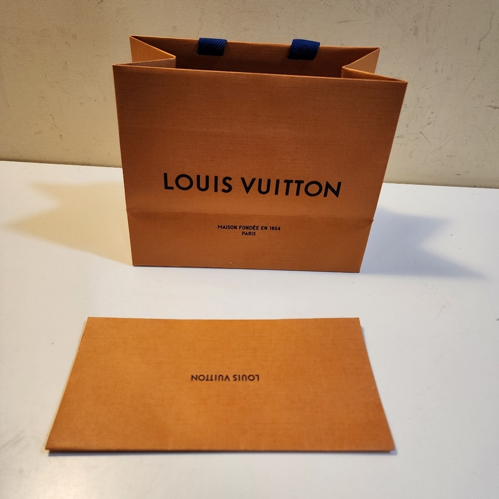 Louis Vuitton Orange Gift Bag and Envelope Set